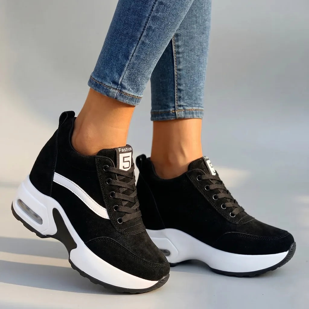 Amelie Platform Sneakers - Color:Black;Size:35