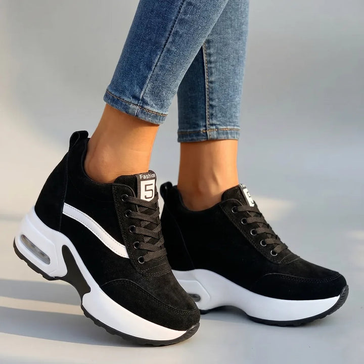 Amelie Platform Sneakers - Color:Black;Size:35