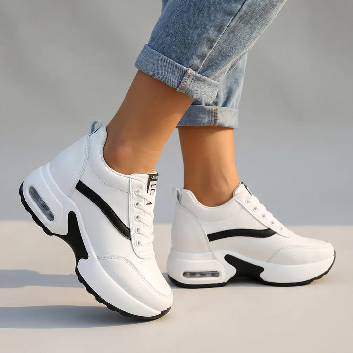 Amelie Platform Sneakers - Color:White;Size:35