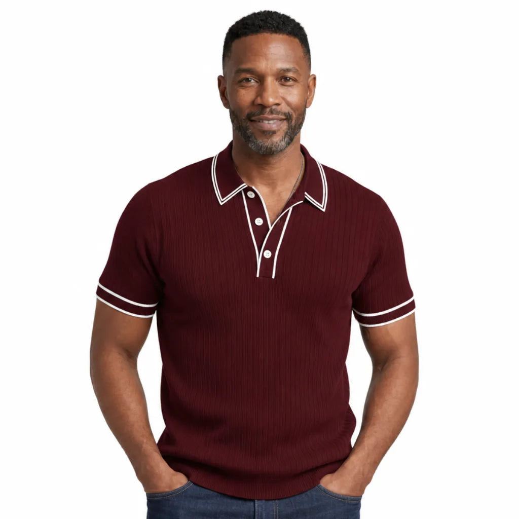 Men's Patience Striped Polo Shirt