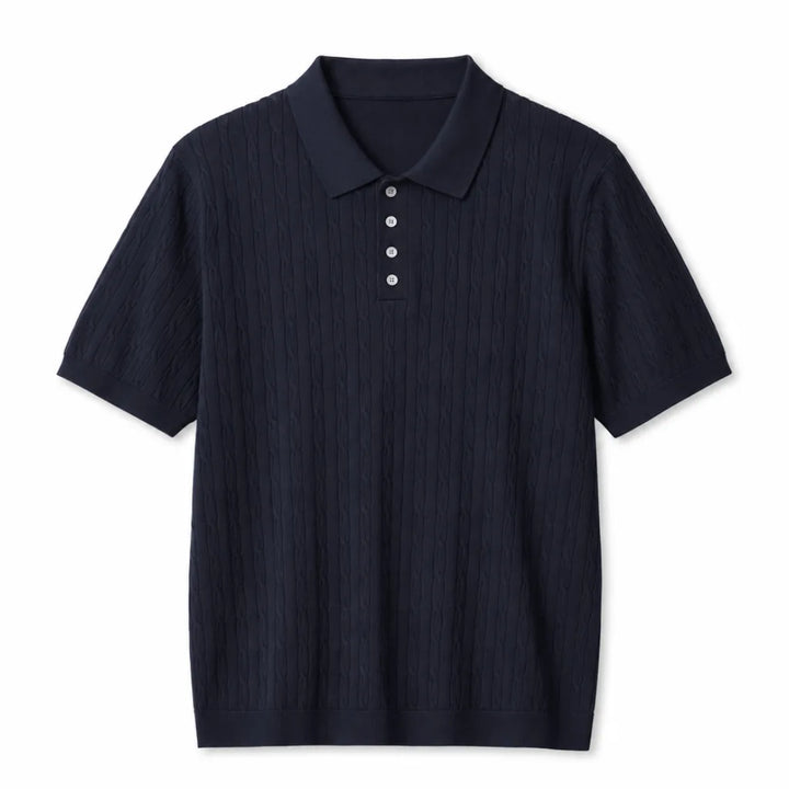 Andersen Knit Polo - Color:Blue;Size:M