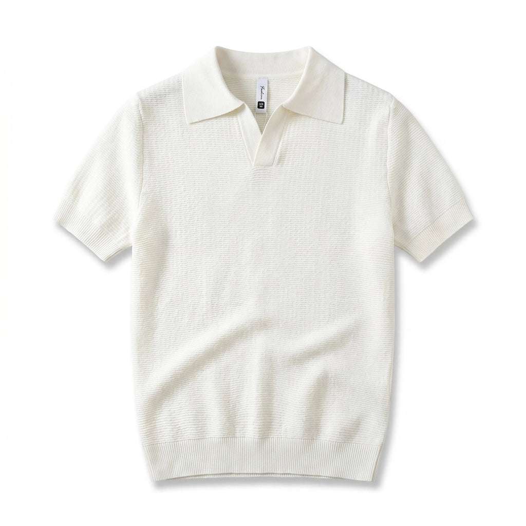 Andre Pleated Polo - Color:White;Size:S