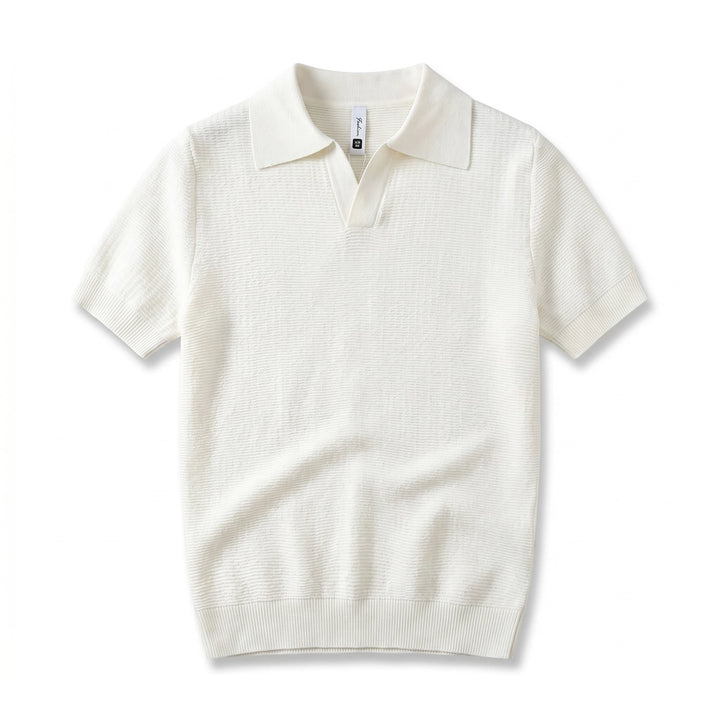 Andre Pleated Polo - Color:White;Size:S