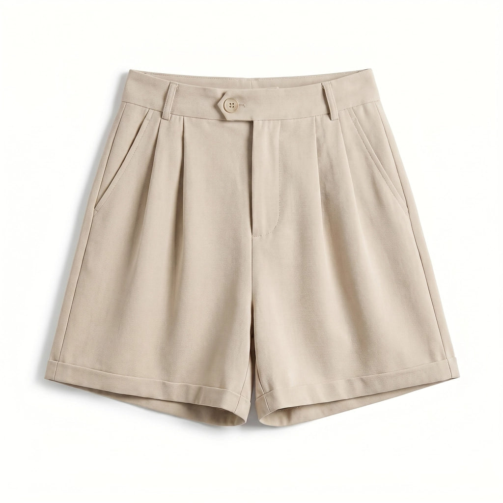 Angel Wide-Leg Shorts - Color:Apricot;Size:XS