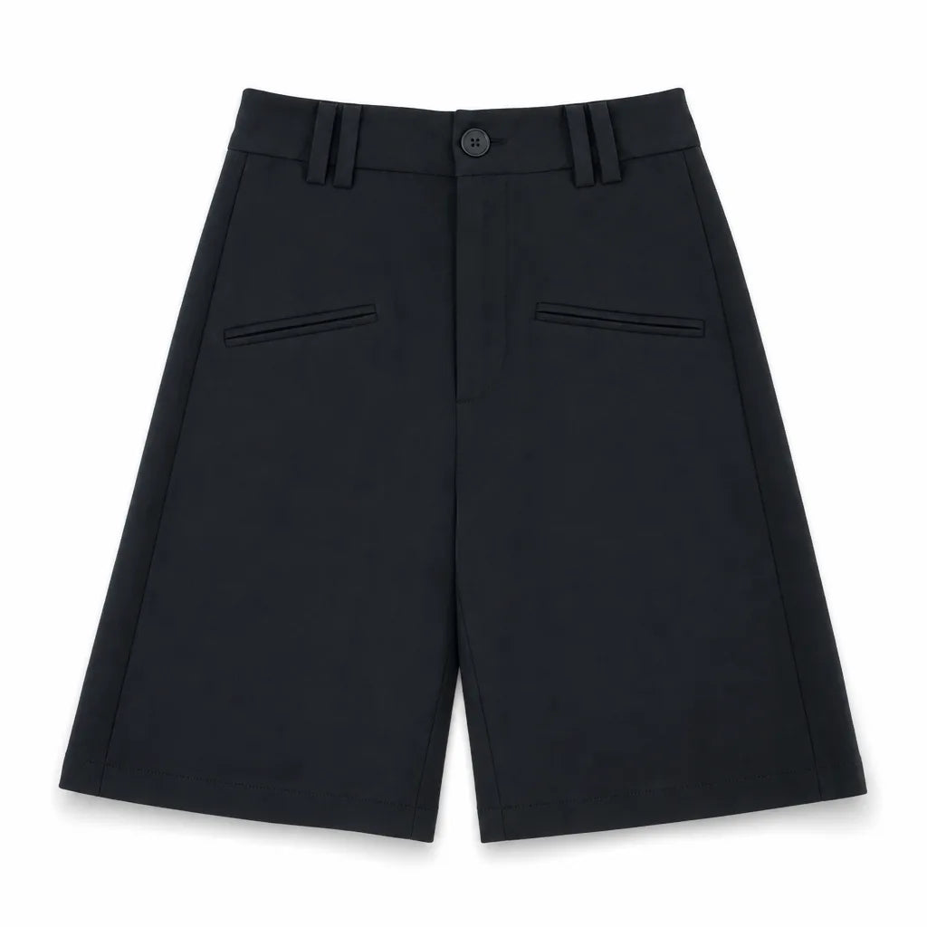 Women's Black Strickland High-Waist Shorts