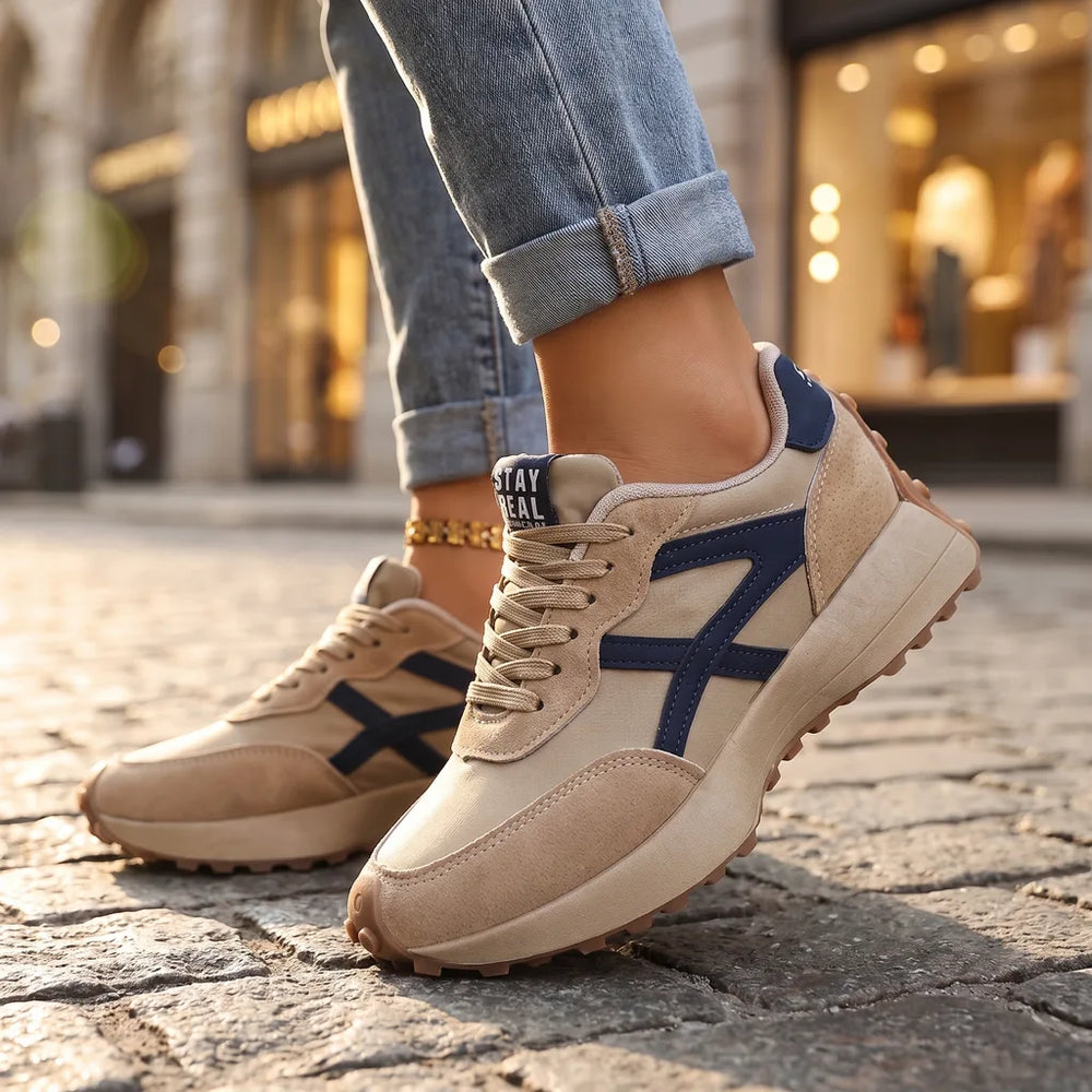 Women's Beige Corbin Lightweight Mesh Sneakers
