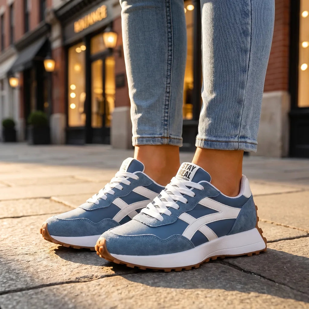 Women's Blue Corbin Lightweight Mesh Sneakers
