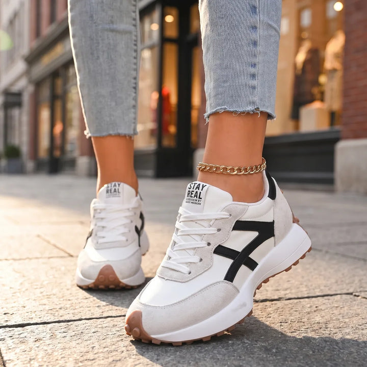 Women's White Corbin Lightweight Mesh Sneakers