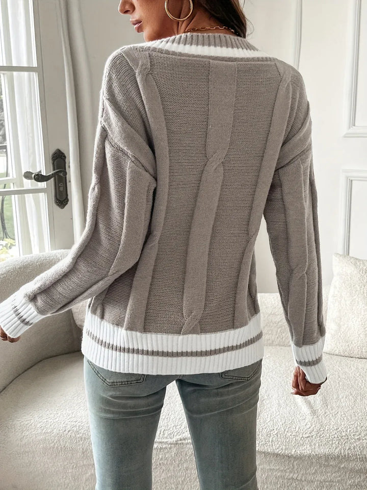 Women's Soft Knit Cardigan Grey5.webp
