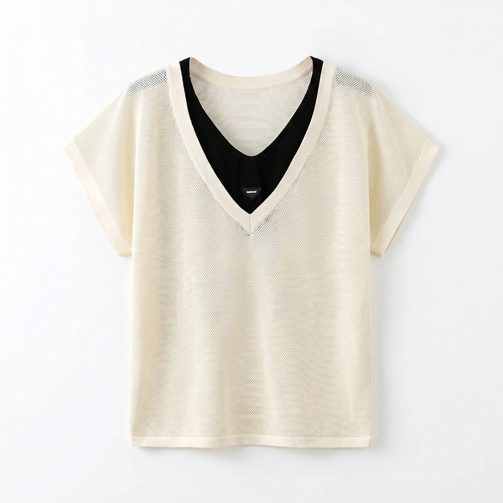 Kelsey Knit Top - Color:Apricot;Size:M