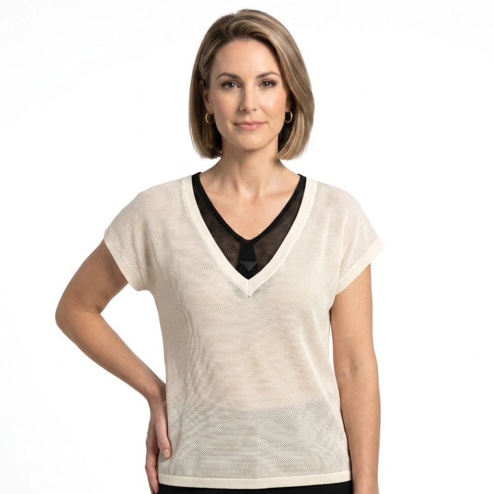 Dean V-Neck Knit Top
