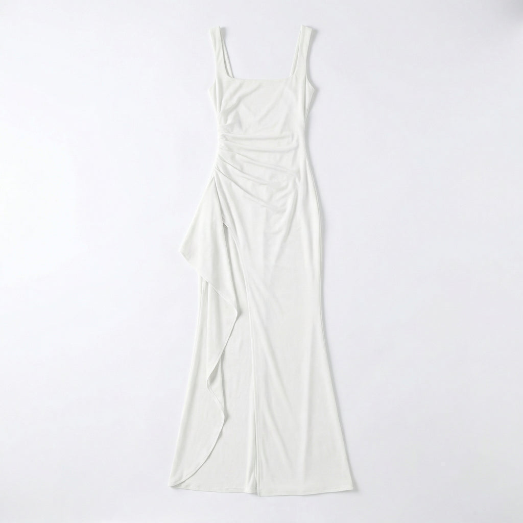 Arabella Backless Maxi - Color:White;Size:XXS
