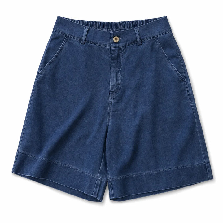 Arabella Denim Shorts - Color:Blue;Size:XS