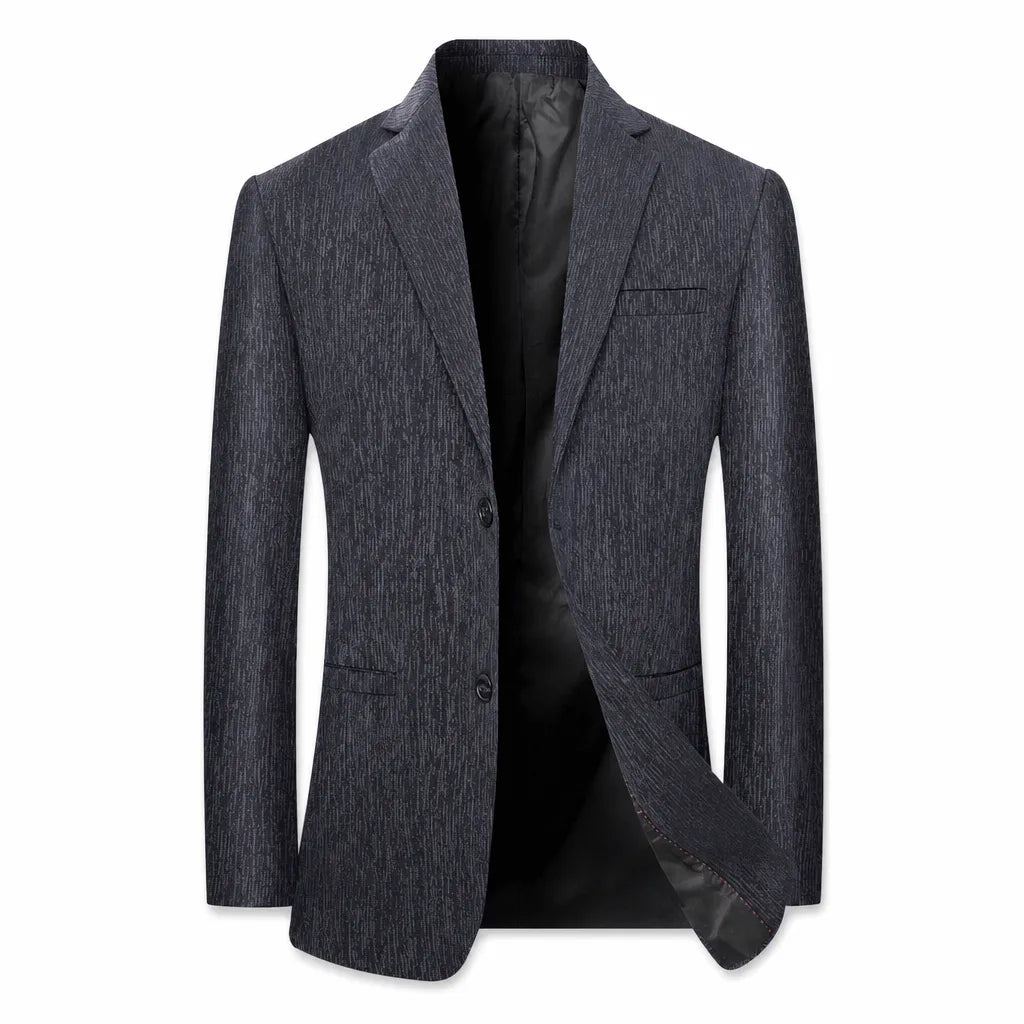 Archie Slim Blazer - Color:Dark Brown/Khaki;Size:170
