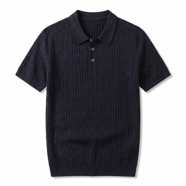 Archie Soft Knit Polo - Color:Navy;Size:S