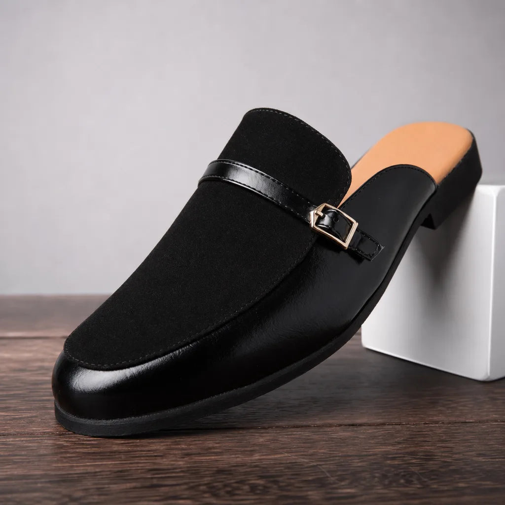 Men's Black Livia Closed-Toe Mules