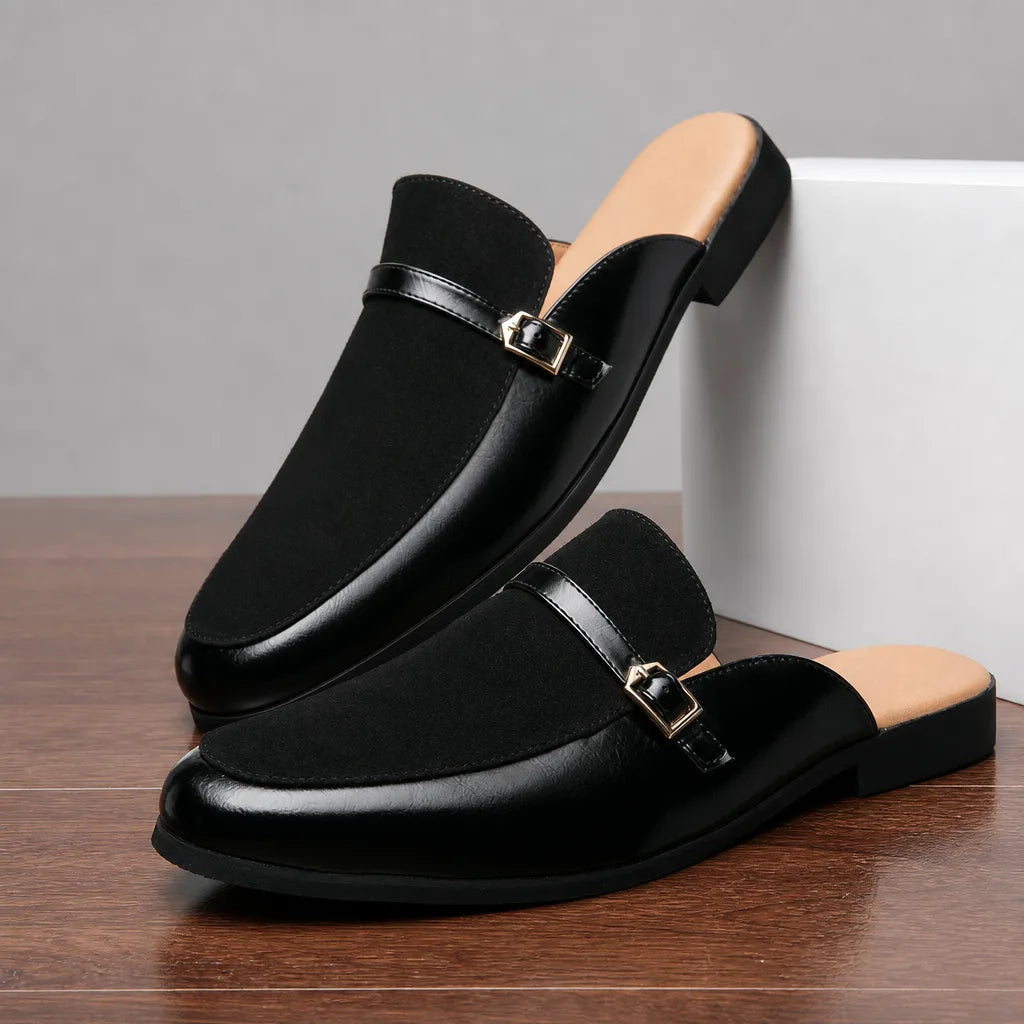 Arman Closed-Toe Mules - Color:Black;Size:38
