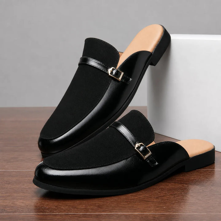 Arman Closed-Toe Mules - Color:Black;Size:38