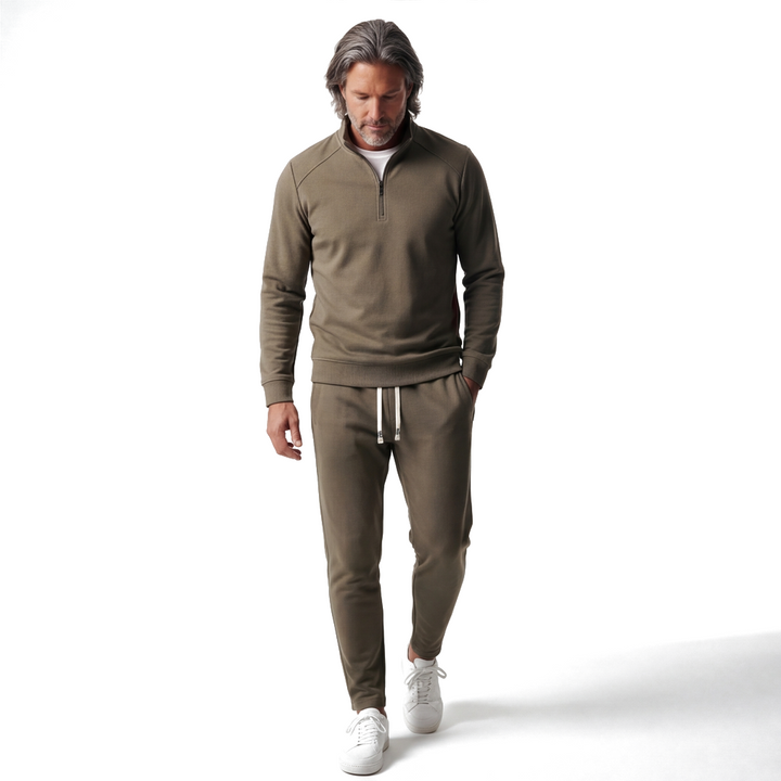 Army Green Kellan Active Tracksuit 1