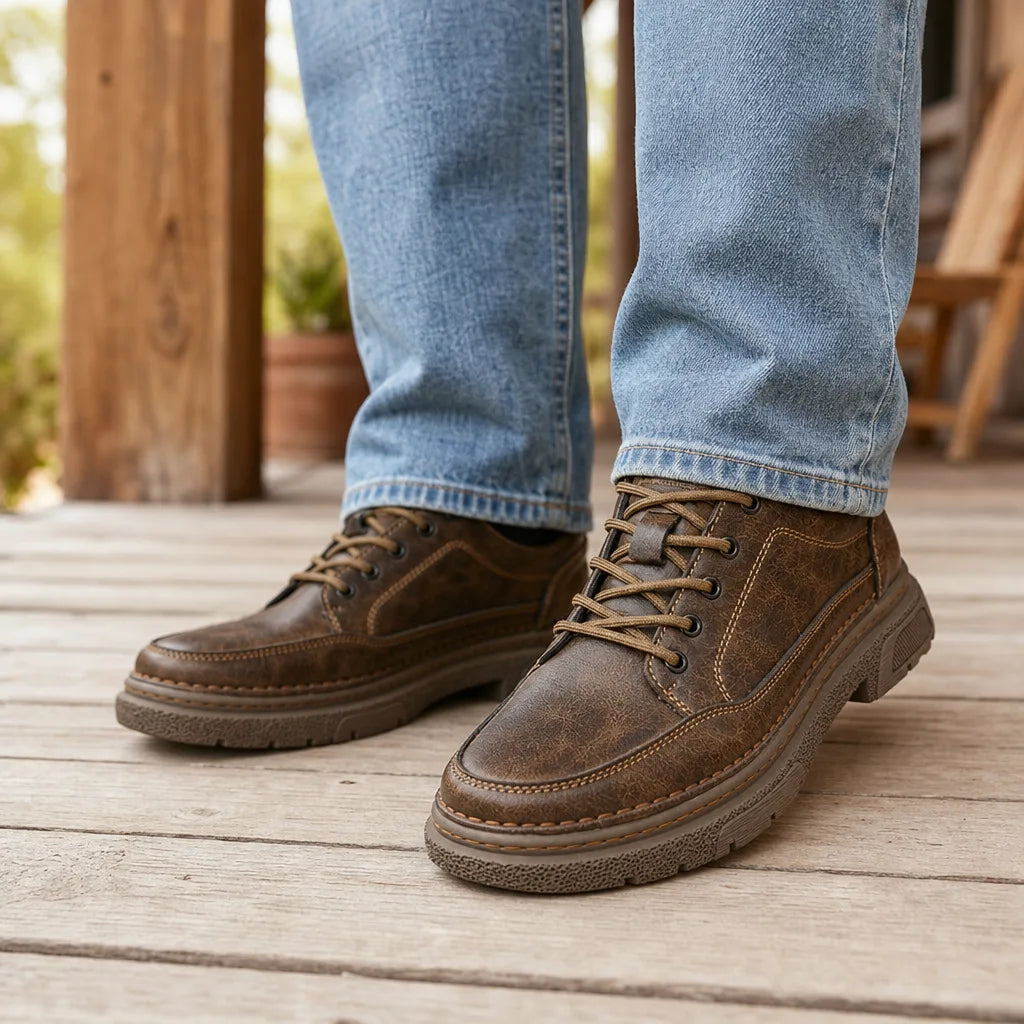 Men's Brown Arthur Low-Cut Boots
