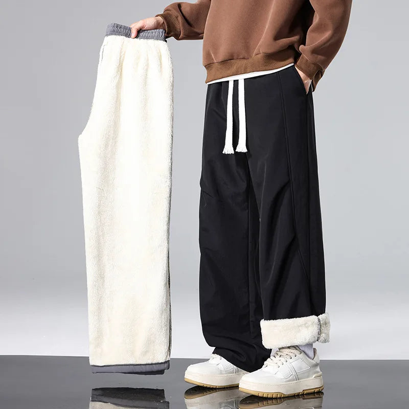 Auden | Men's Cuffed Fleece Pants - Color:Black;Size:S