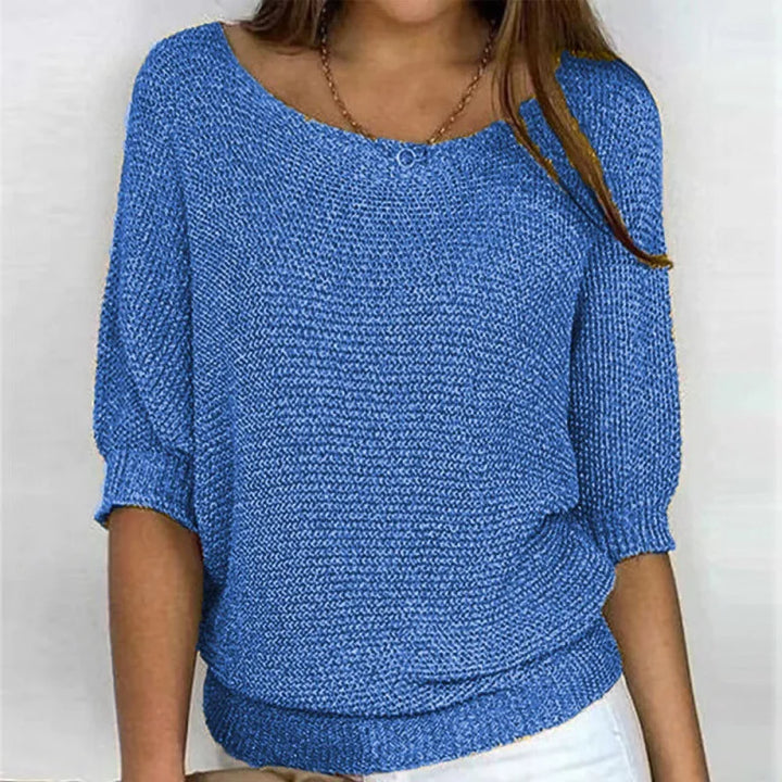 Aurelia | Women's Comfort Knit Sweater - Size:XS;Color:Blue