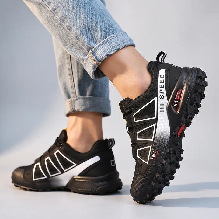 Aurora Trail Running Shoes - Color:Black/White;Size:36