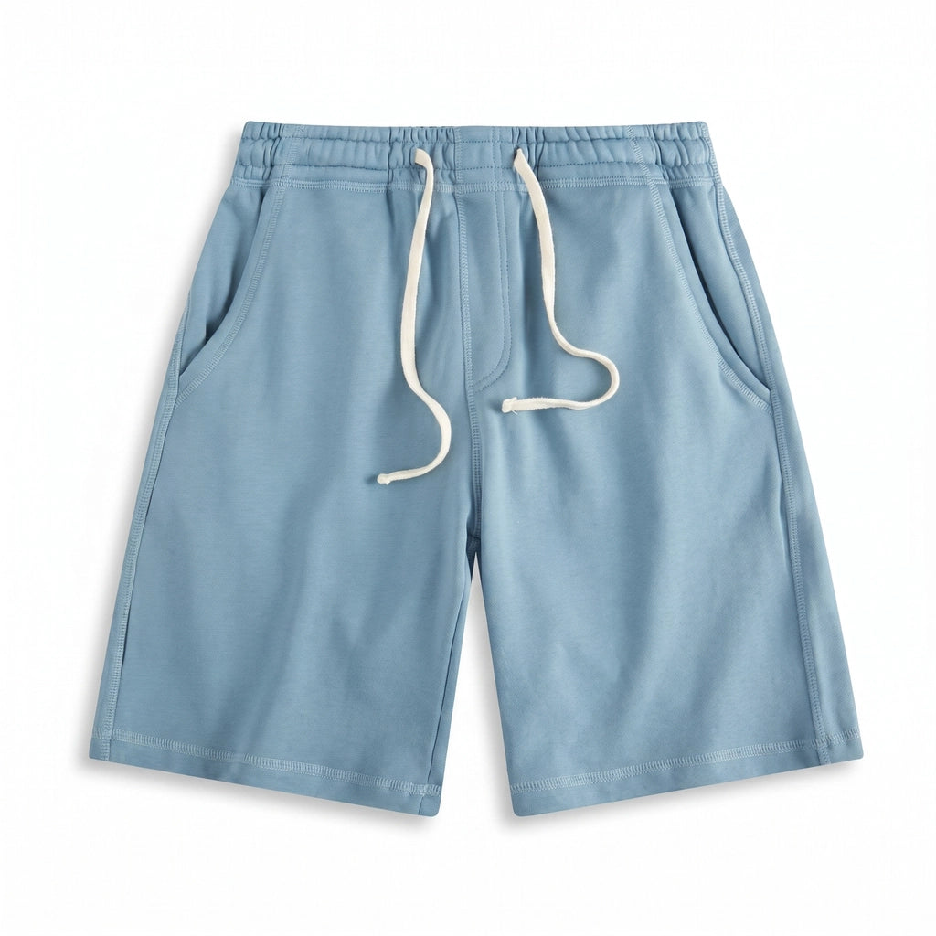 Austin Drawstring Shorts - Color:Haze Blue;Size:S