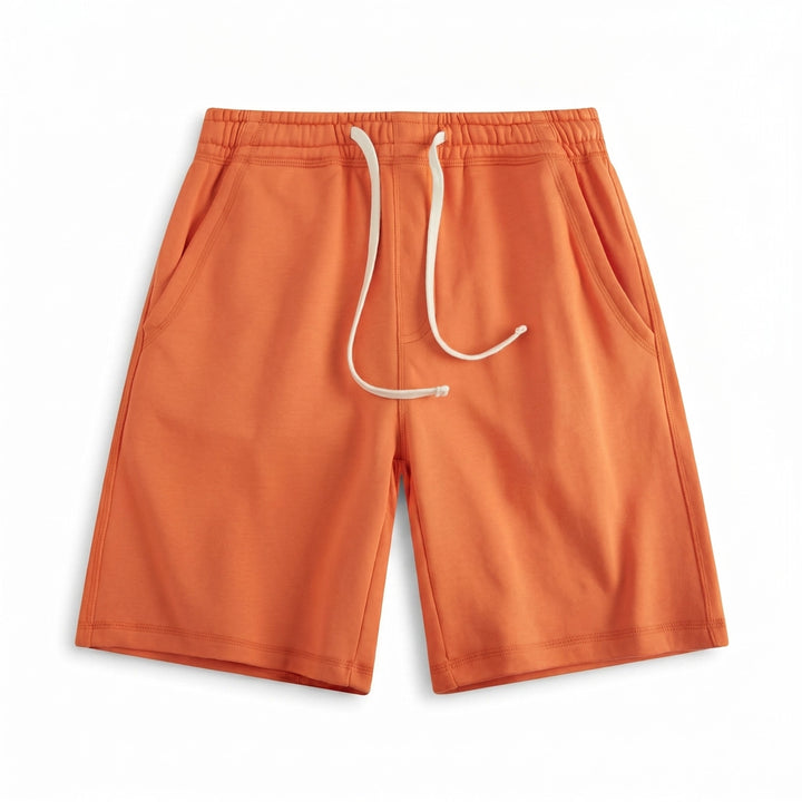 Austin Drawstring Shorts - Color:Orange Red;Size:S