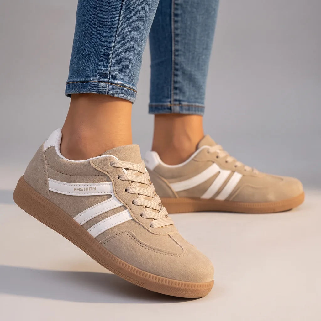 Ava Everyday Low Sneakers - Color:Beige;Size:36