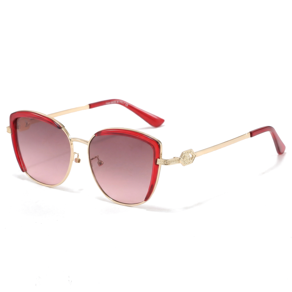 Aveline Butterfly Frame Shades - Color:C5;Size:Branded logo without box