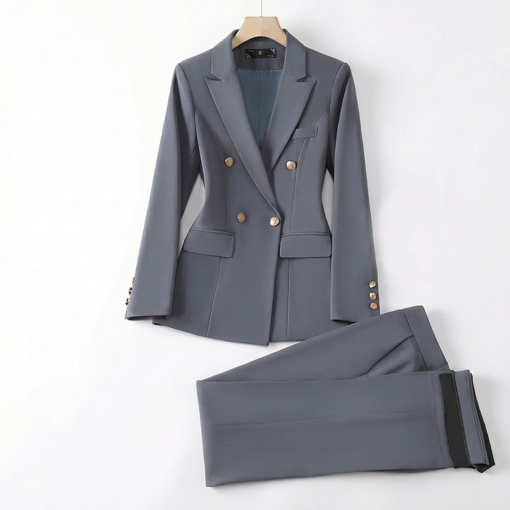 Avery Miller Tailored Suit - Color:Grey Suit with Straight Trousers;Size:XS
