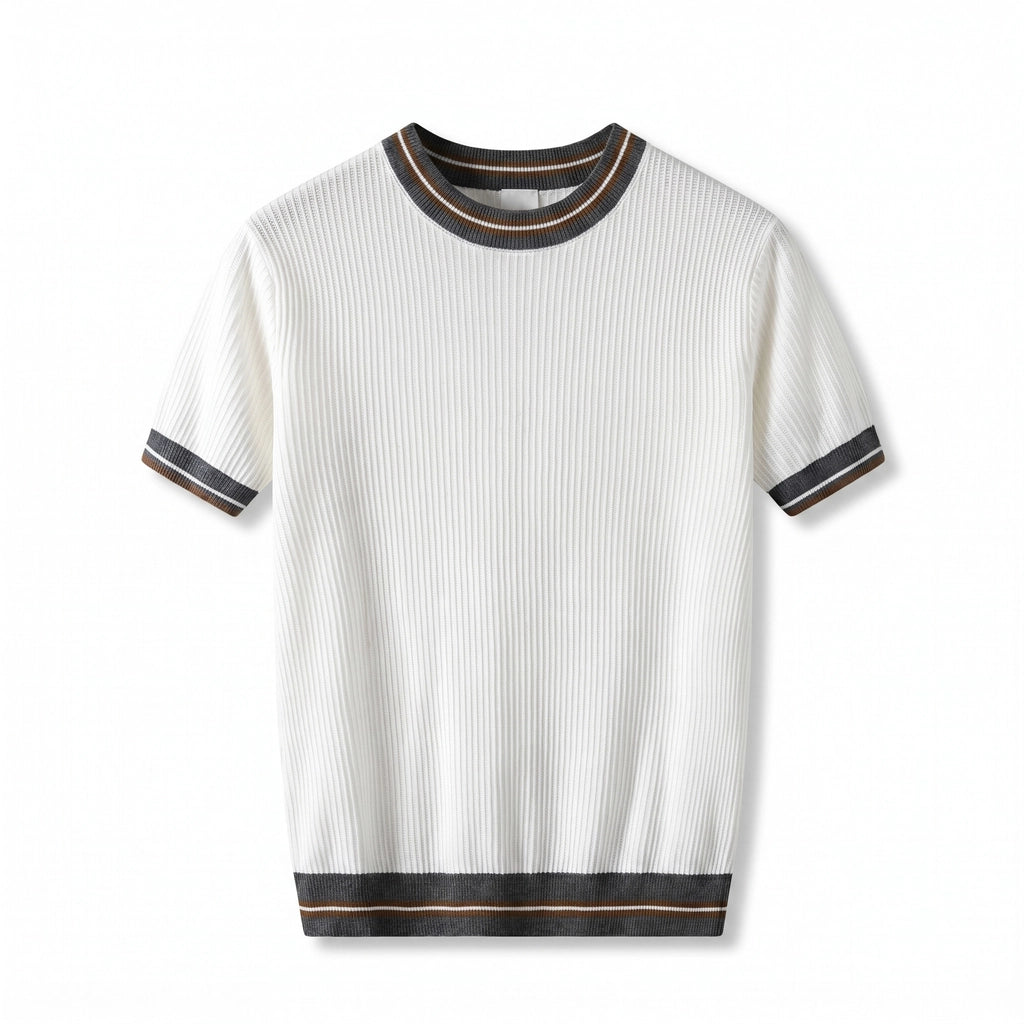 Axel Crew Neck Tee - Color:White;Size:S