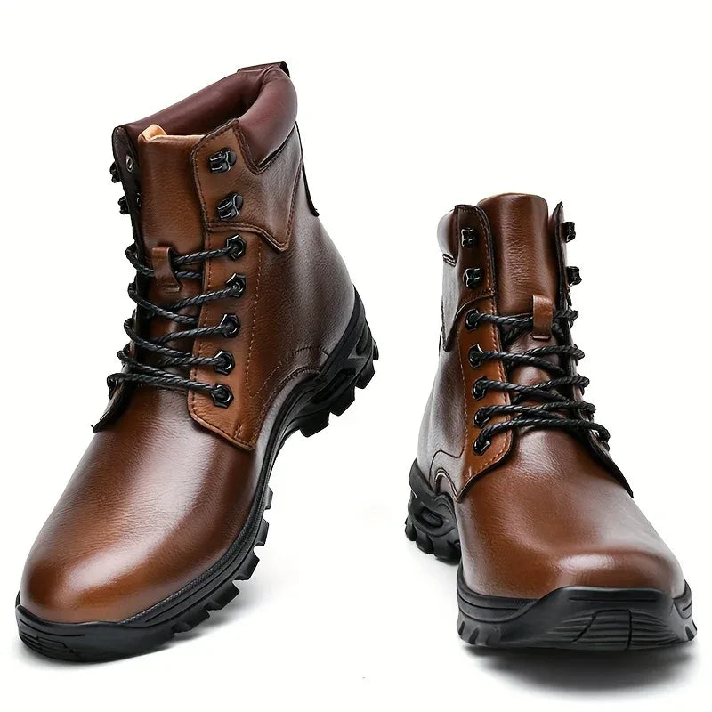 Men's Waterproof Ankle Boots Brown1.webp