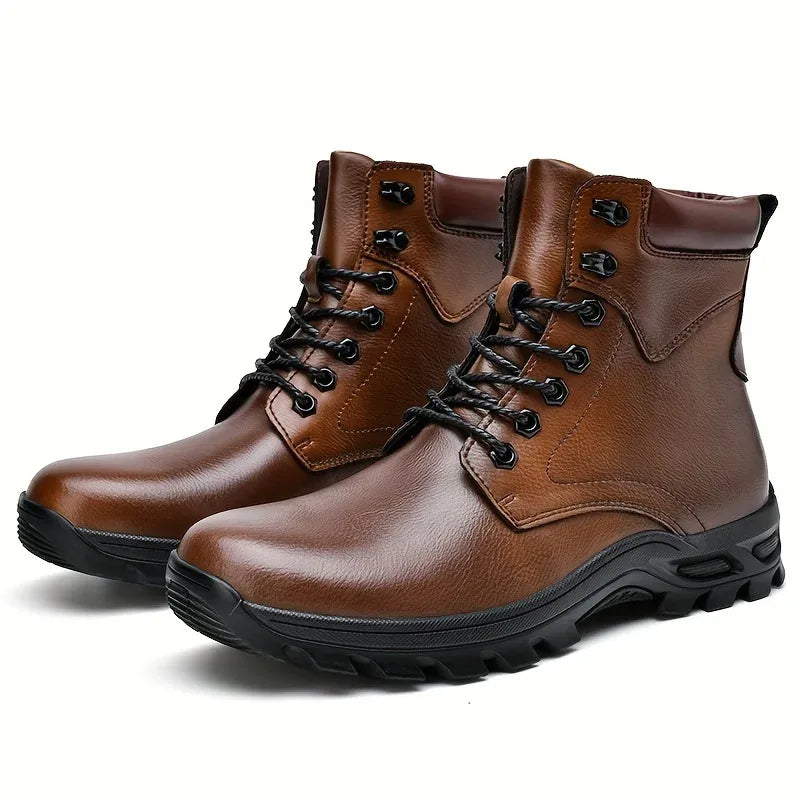 Men's Waterproof Ankle Boots Brown2.webp