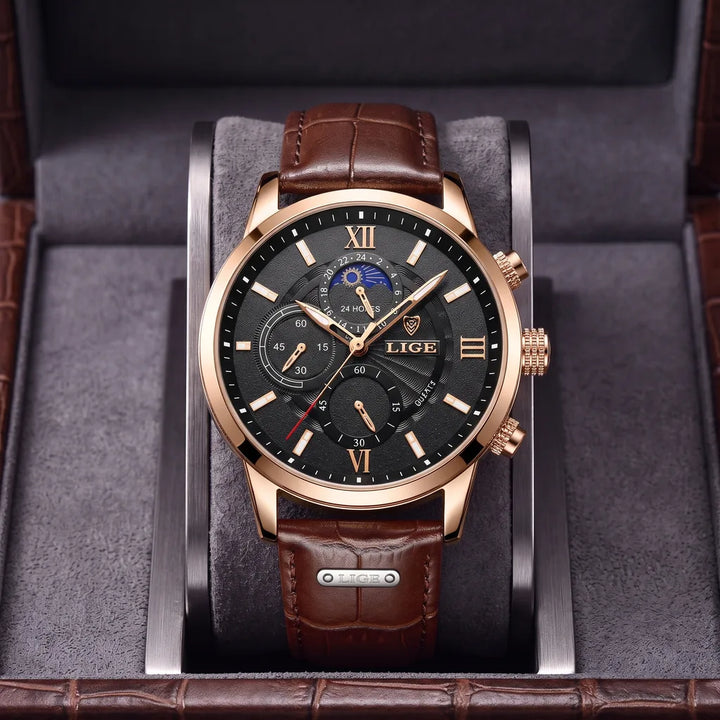 Bancroft | Vintage Watch - Color:Rose Gold Black