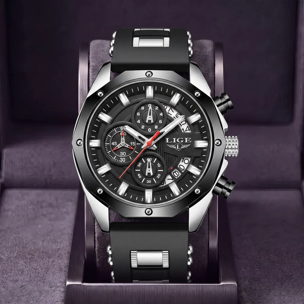 Beau | Sport Watch - Color:Silver/Black