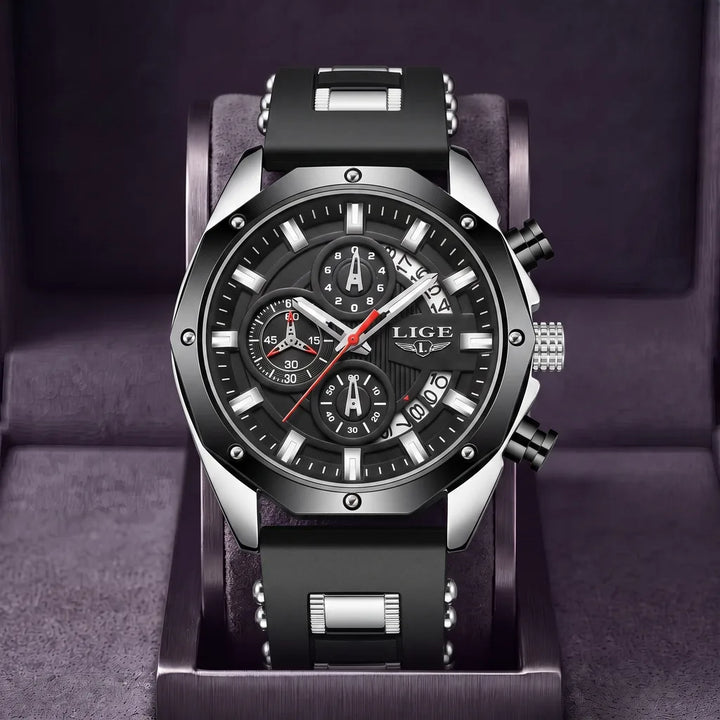 Beau | Sport Watch - Color:Silver/Black