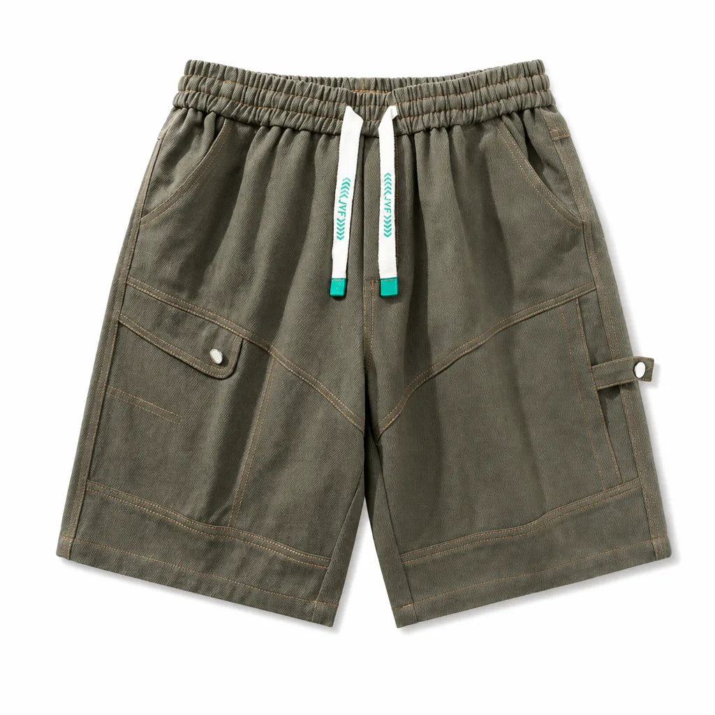 Beckett Cotton Shorts - Color:Green;Size:S