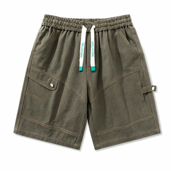 Beckett Cotton Shorts - Color:Green;Size:S