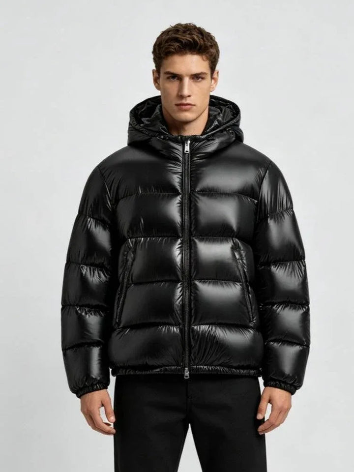 Men's Hoodie Puffer Jacket Black2.webp