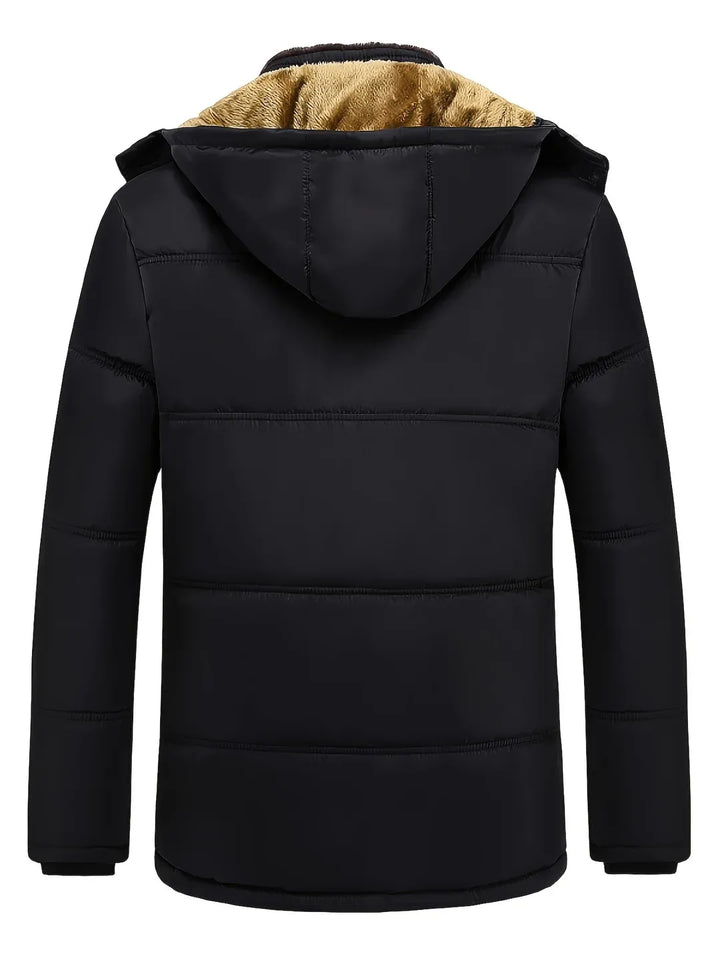 Men's Hooded Winter Padded Coat Black2.webp
