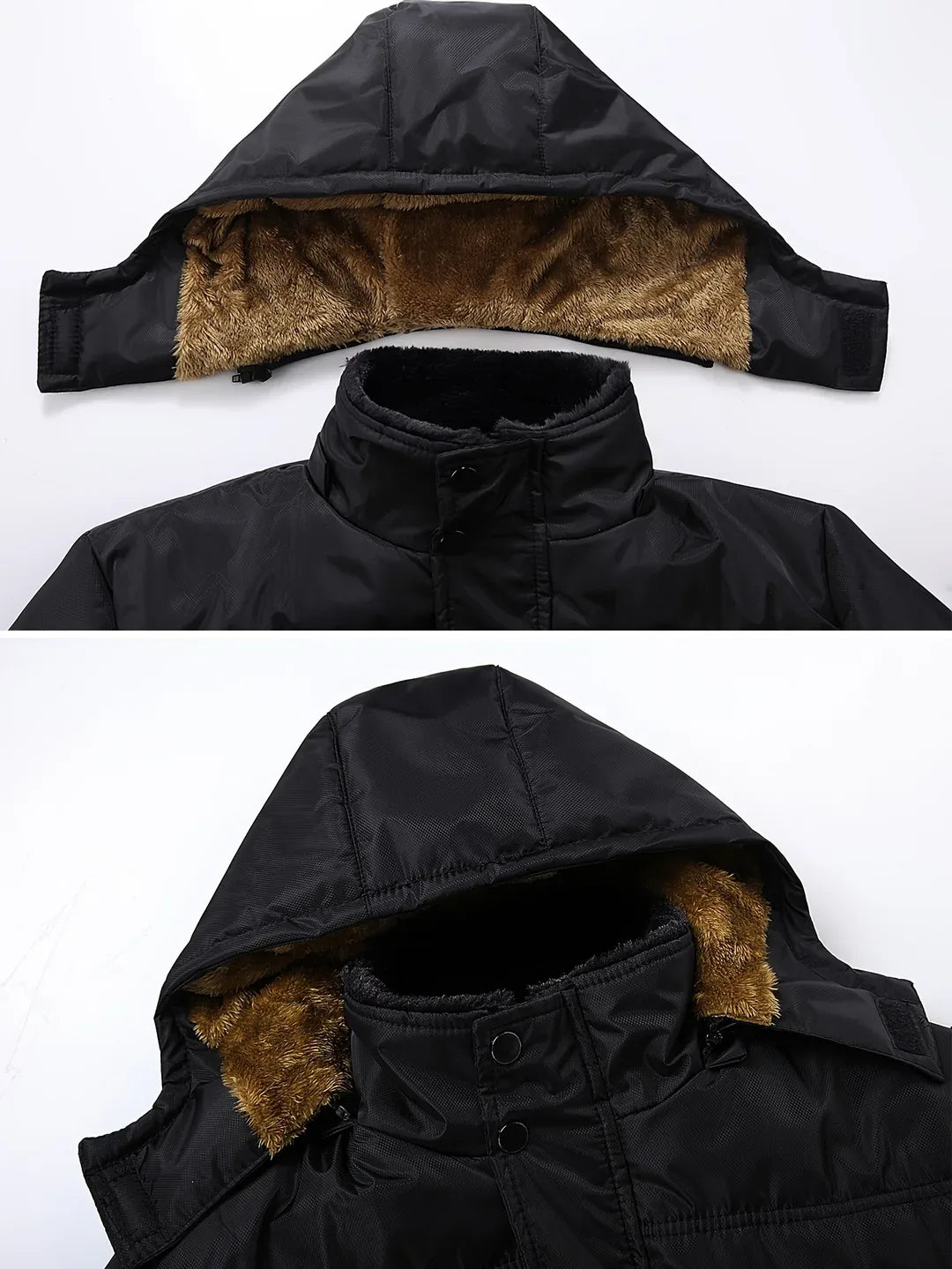 Men's Hooded Winter Padded Coat Black7.webp