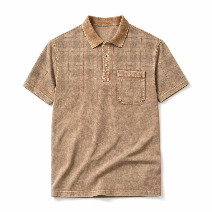 Benson Polo Shirt - Color:Brown;Size:M