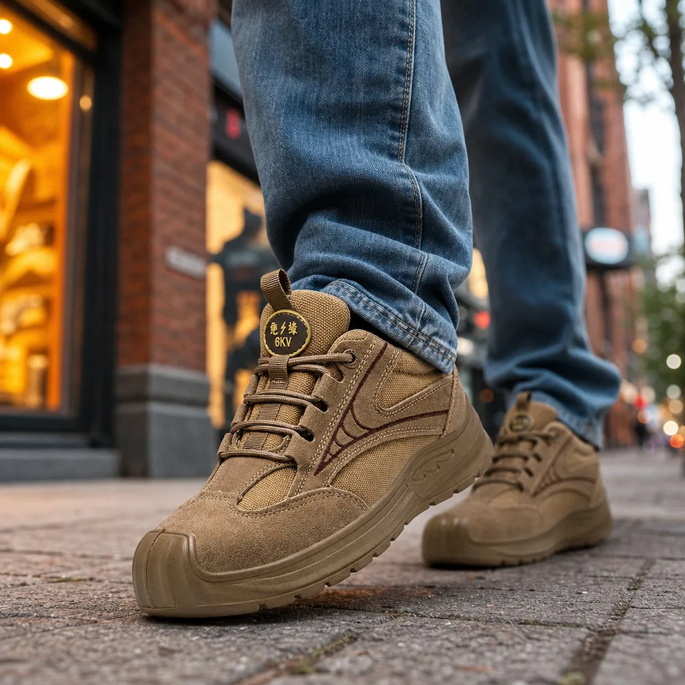 Men's Beige Maude Safety Work Boots