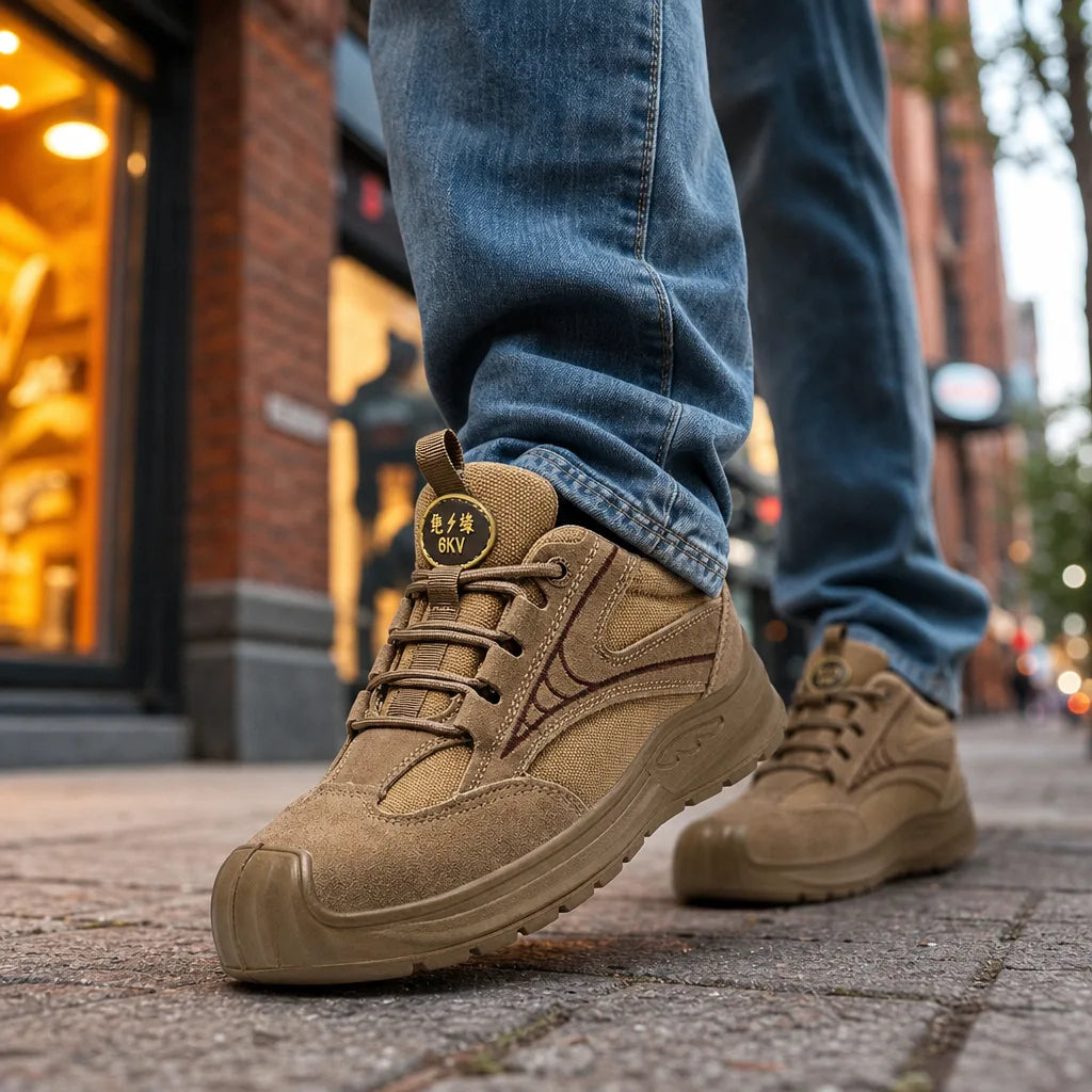 Men's Beige Maude Safety Work Boots