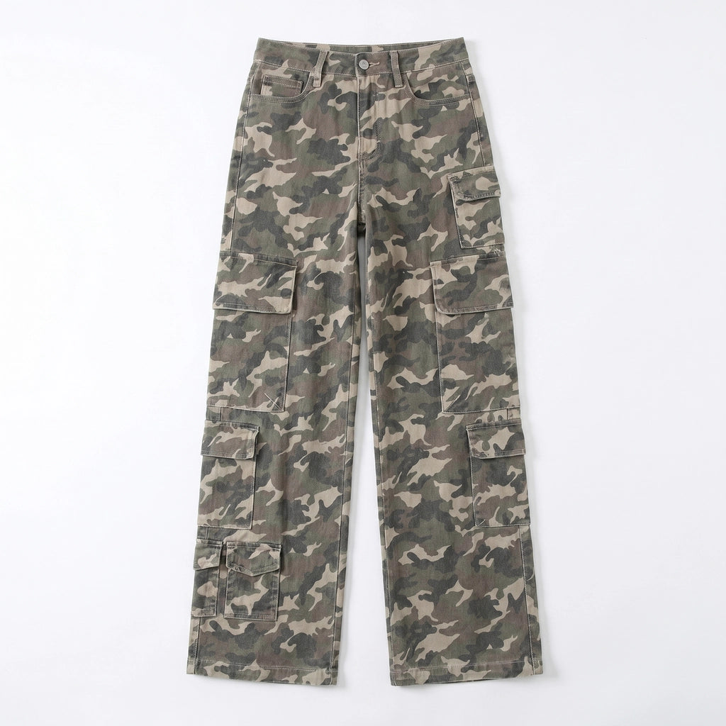 Bessie Camo Cargoes - Color:Camo;Size:XS