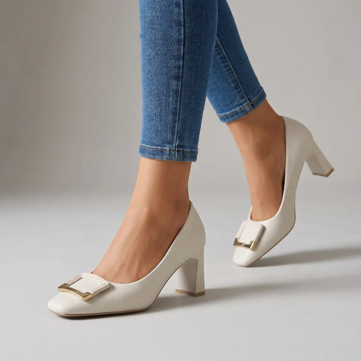 Beth | Women's High Heels  - Color:Beige;Size:35