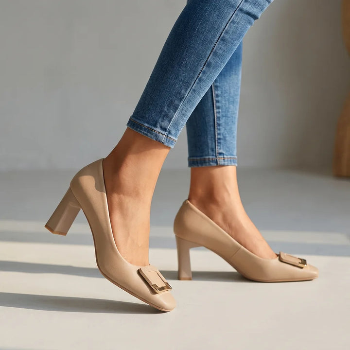 Beth | Women's High Heels  - Color:Khaki;Size:35