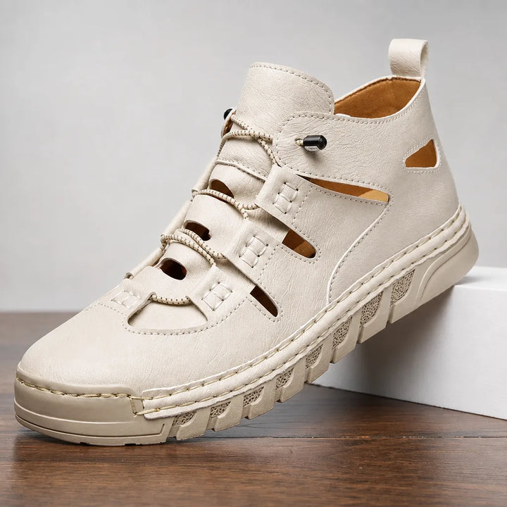Men's White Ridge Woven Fisherman Sandals